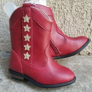 New Red Cat & jack Girls Cowboy Boots Toddler
